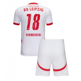 Dětské fotbalový komplet RB Leipzig Arthur Vermeeren #18 Domácí košile 2024-25 Krátkým Rukávem